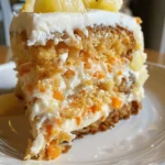 Hawaiian Pineapple Carrot Cake 4 Moist Hawaiian Pineapple Carrot Cake topped with cream cheese frosting and garnished with chopped nuts and shredded coconut