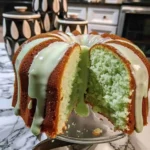Key Lime Cream Cheese Pound Cake 6 Homemade Key Lime Cream Cheese Pound Cake topped with key lime glaze on a white cake stand