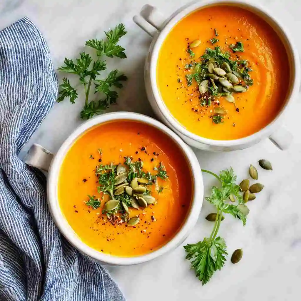 Butternut & Sweet Potato Soup: Cozy, Healthy, and Easy to Make 4 Butternut & Sweet Potato Soup in bowl