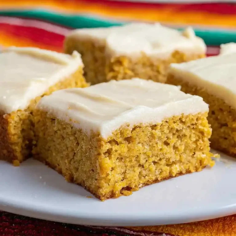Pumpkin Bars Recipe with Brown Sugar Frosting
