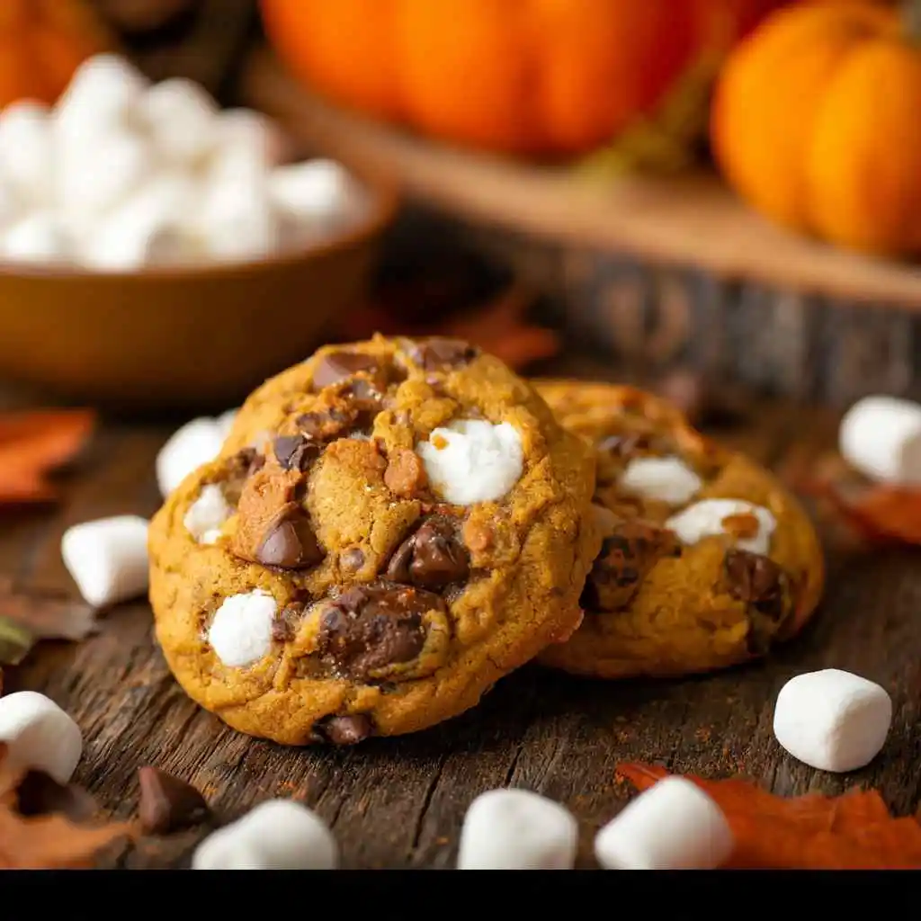 Pumpkin S'mores Cookies recipe